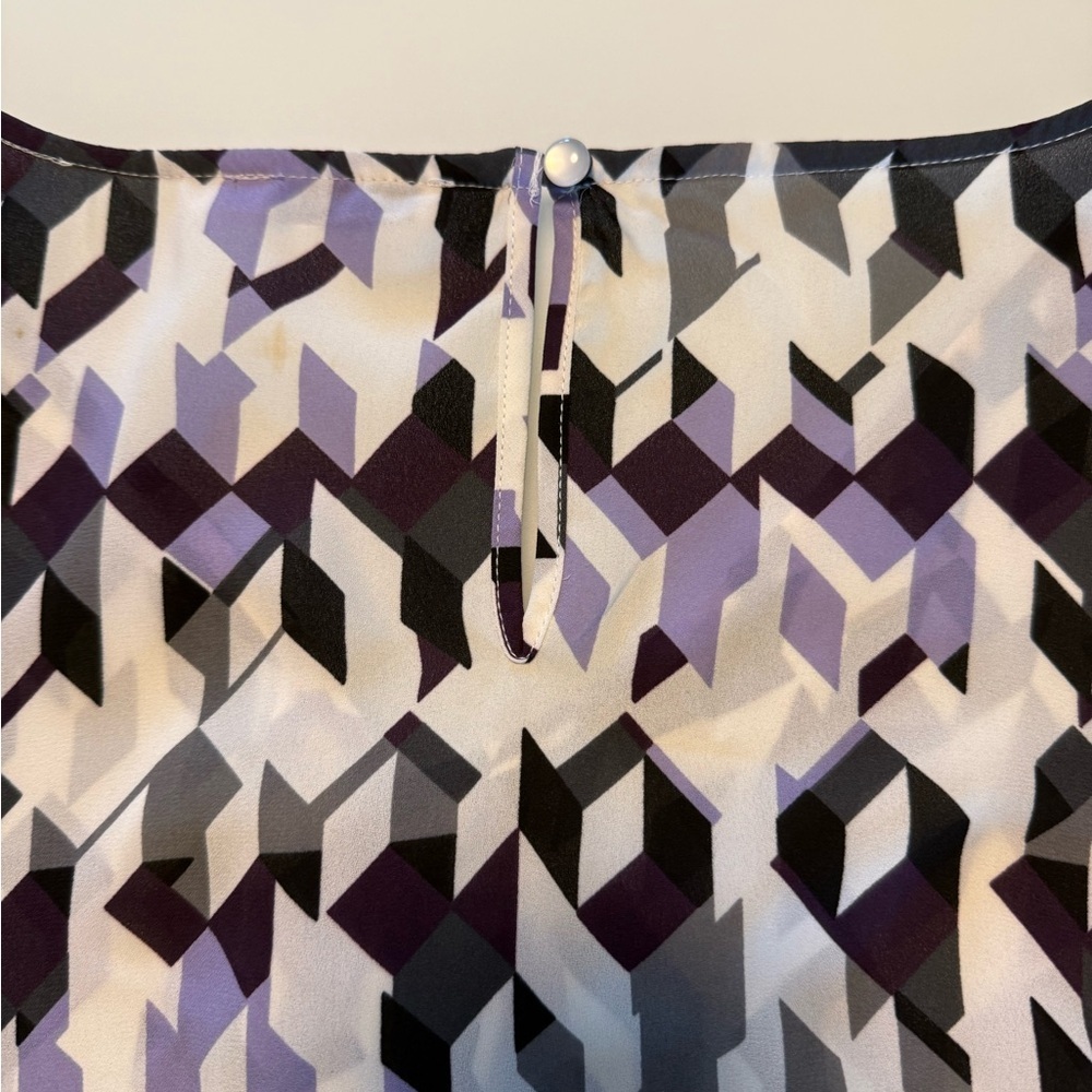 Ricki's Patterned Sleeveless Tank in Purple and Black - Picture 4 of 6